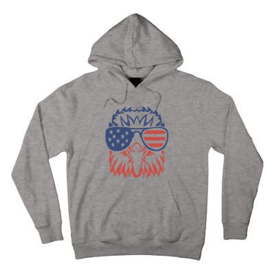 Patriotic Eagle 4th of July USA American Flag Design Tall Hoodie