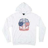 Patriotic Eagle 4th of July USA American Flag Design Hoodie