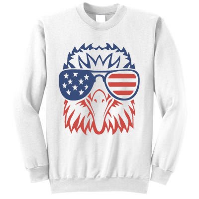 Patriotic Eagle 4th of July USA American Flag Design Sweatshirt