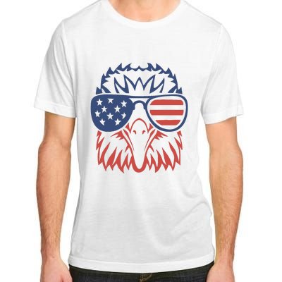 Patriotic Eagle 4th of July USA American Flag Design Adult ChromaSoft Performance T-Shirt