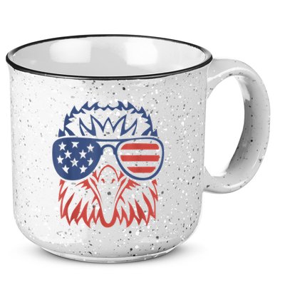 Patriotic Eagle 4th Of July Usa American Flag Patriotic Eagle Tees 4th Of July 15oz Campfire Ceramic Mug