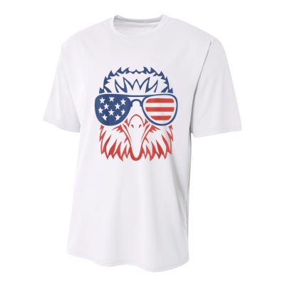 Patriotic Eagle 4th Of July Usa American Flag Patriotic Eagle Tees 4th Of July Youth Performance Sprint T-Shirt
