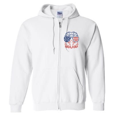 Patriotic Eagle 4th Of July Usa American Flag Patriotic Eagle Tees 4th Of July Full Zip Hoodie