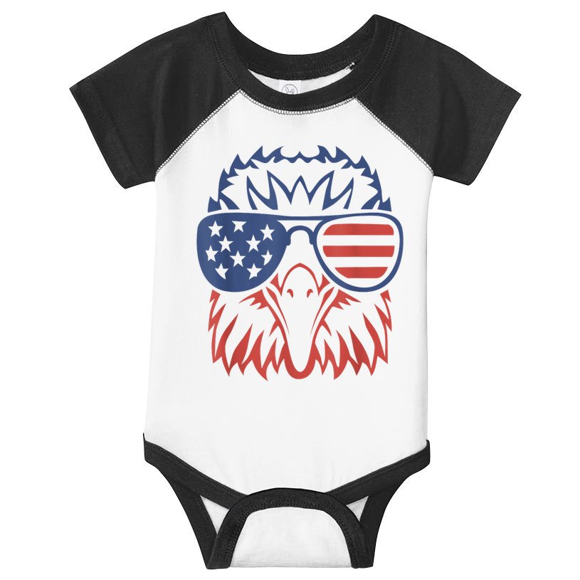 Patriotic Eagle 4th Of July Usa American Flag Patriotic Eagle Tees 4th Of July Infant Baby Jersey Bodysuit