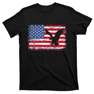 Patriotic Eagle 4th Of July Usa American Flag T-Shirt