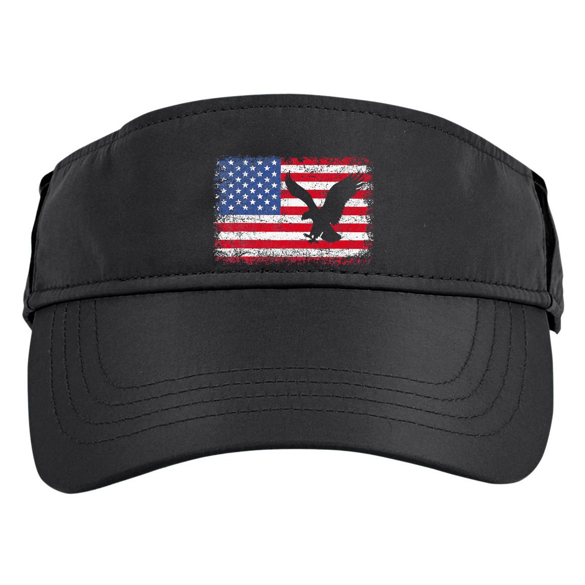 Patriotic Eagle 4th Of July Usa American Flag Adult Drive Performance Visor