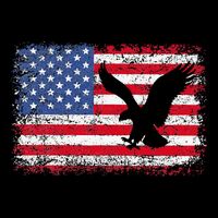 Patriotic Eagle 4th Of July Usa American Flag Drawstring Bag