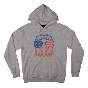 Patriotic Eagle 4th Of July Usa American Flag Design Tall Hoodie