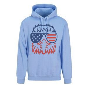 Patriotic Eagle 4th Of July Usa American Flag Design Unisex Surf Hoodie