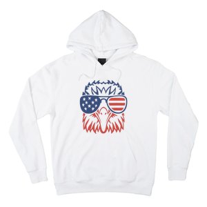 Patriotic Eagle 4th Of July Usa American Flag Design Hoodie