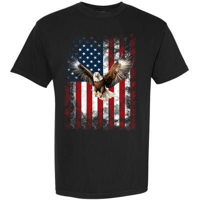 Patriotic Eagle 4th Of July Usa American Flag Garment-Dyed Heavyweight T-Shirt