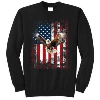 Patriotic Eagle 4th Of July Usa American Flag Sweatshirt