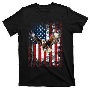 Patriotic Eagle 4th Of July Usa American Flag T-Shirt