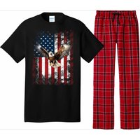 Patriotic Eagle 4th Of July Usa American Flag Pajama Set