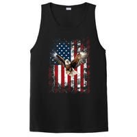 Patriotic Eagle 4th Of July Usa American Flag PosiCharge Competitor Tank