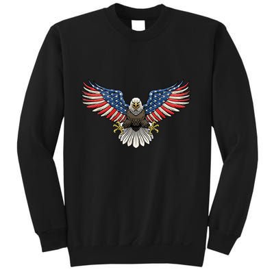 PATRIOTIC EAGLE 4th Of July USA American Flag Proud Sweatshirt