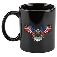 PATRIOTIC EAGLE 4th Of July USA American Flag Proud 11oz C Handle Ceramic Mug