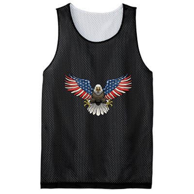 PATRIOTIC EAGLE 4th Of July USA American Flag Proud Mesh Reversible Basketball Jersey Tank
