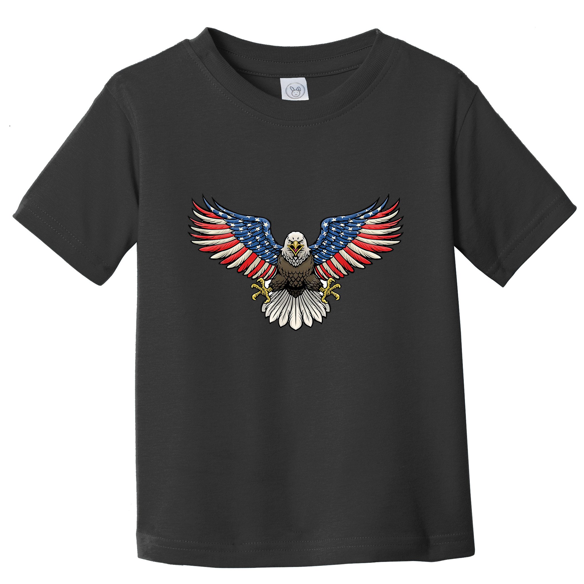 PATRIOTIC EAGLE 4th Of July USA American Flag Proud Toddler T-Shirt