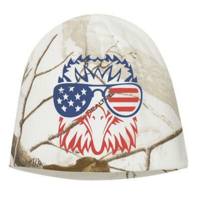 Patriotic Eagle 4th Of July USA American Flag Kati - Camo Knit Beanie