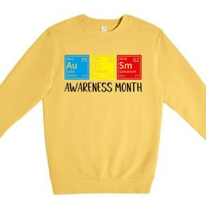 Periodic Elets Autism Awareness Gift Premium Crewneck Sweatshirt