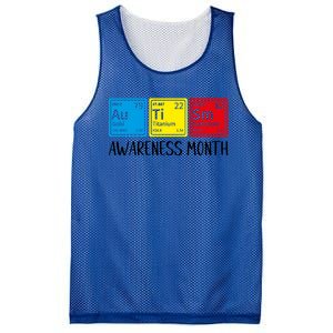 Periodic Elets Autism Awareness Gift Mesh Reversible Basketball Jersey Tank