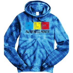 Periodic Elets Autism Awareness Gift Tie Dye Hoodie