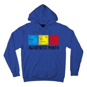 Periodic Elets Autism Awareness Gift Tall Hoodie