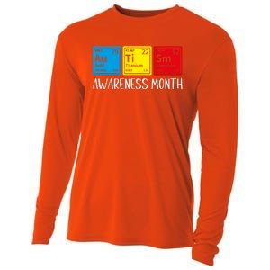 Periodic Elets Autism Awareness Gift Cooling Performance Long Sleeve Crew