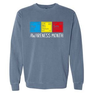 Periodic Elets Autism Awareness Gift Garment-Dyed Sweatshirt