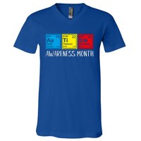 Periodic Elets Autism Awareness Gift V-Neck T-Shirt