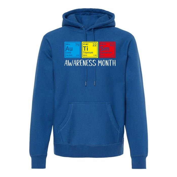 Periodic Elets Autism Awareness Gift Premium Hoodie