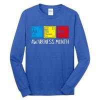 Periodic Elets Autism Awareness Gift Tall Long Sleeve T-Shirt