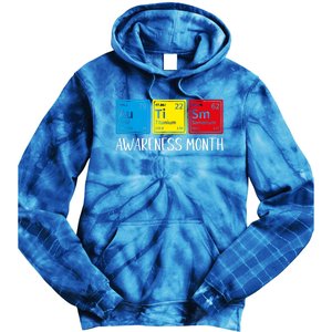 Periodic Elets Autism Awareness Gift Tie Dye Hoodie