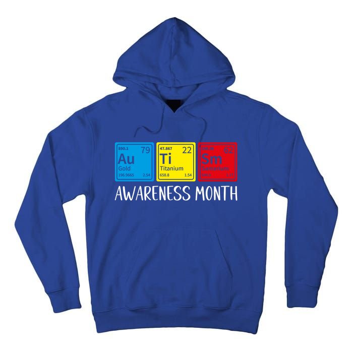 Periodic Elets Autism Awareness Gift Tall Hoodie