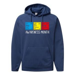 Periodic Elets Autism Awareness Gift Performance Fleece Hoodie