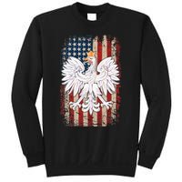 Polish Eagle American Flag Pride Poland Sweatshirt