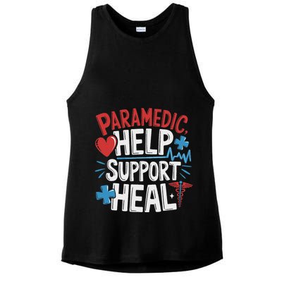Paramedic Ems And Emt For Emergency First Aid Responder Ladies PosiCharge Tri-Blend Wicking Tank