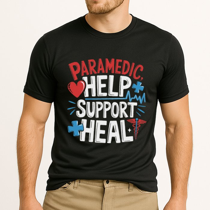 Paramedic Ems And Emt For Emergency First Aid Responder Performance Shirt