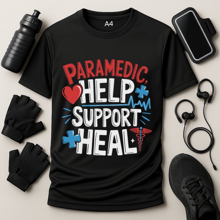 Paramedic Ems And Emt For Emergency First Aid Responder Performance Shirt