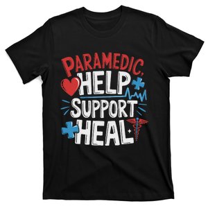 Paramedic Ems And Emt For Emergency First Aid Responder T-Shirt