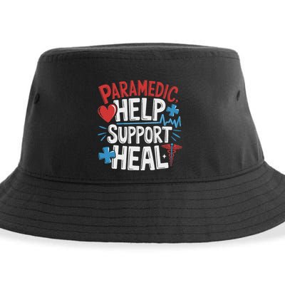 Paramedic Ems And Emt For Emergency First Aid Responder Sustainable Bucket Hat