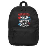Paramedic Ems And Emt For Emergency First Aid Responder 16 in Basic Backpack