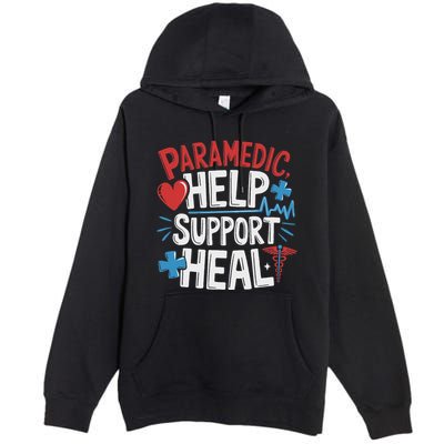 Paramedic Ems And Emt For Emergency First Aid Responder Premium Pullover Hoodie