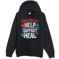 Paramedic Ems And Emt For Emergency First Aid Responder Premium Pullover Hoodie