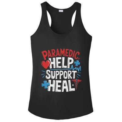 Paramedic Ems And Emt For Emergency First Aid Responder Ladies PosiCharge Competitor Racerback Tank