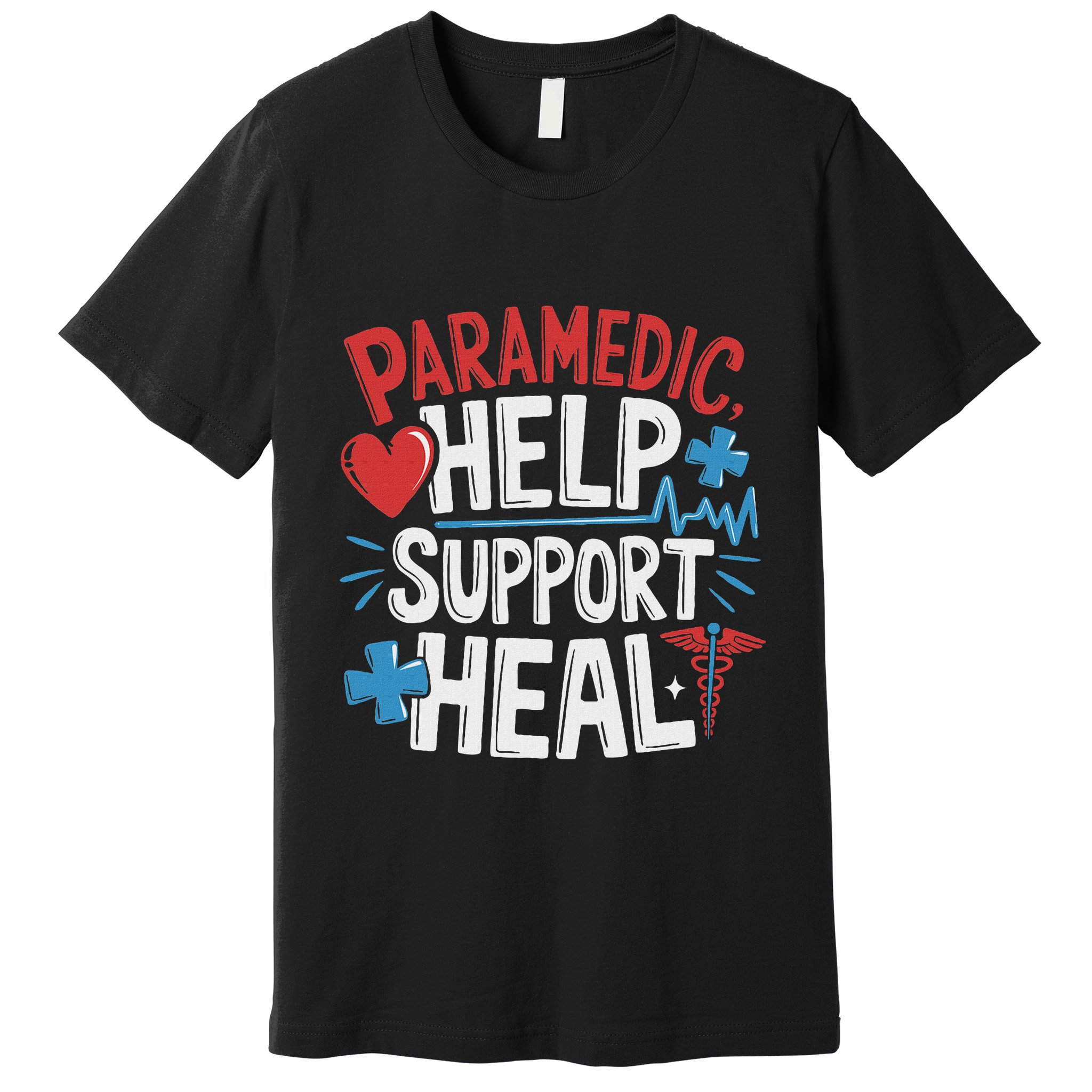 Paramedic Ems And Emt For Emergency First Aid Responder Premium T-Shirt
