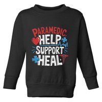 Paramedic Ems And Emt For Emergency First Aid Responder Toddler Sweatshirt