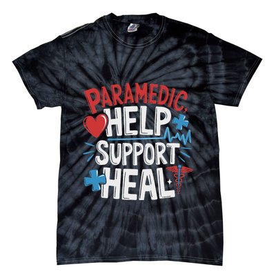 Paramedic Ems And Emt For Emergency First Aid Responder Tie-Dye T-Shirt