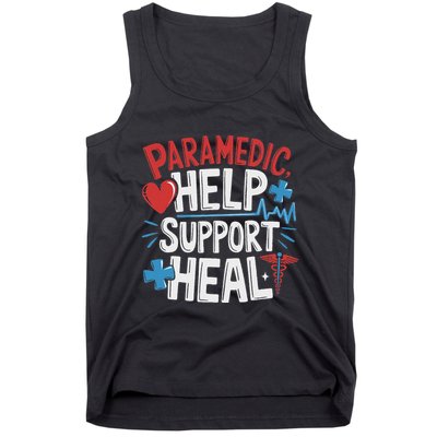 Paramedic Ems And Emt For Emergency First Aid Responder Tank Top